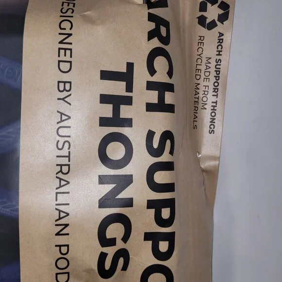 Lightfeet Arch Support Flip Flops New w/ Tags Navy Size EU 46-47 M 13 W 14 - Picture 13 of 15